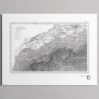 Alpi Italiano OVEST - M (45x60 cm / 18x24″) Print Only