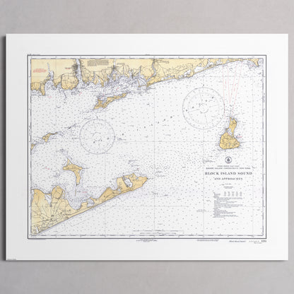 Block Island Sound and Approaches 1934 - S (40x50 cm / 16x20″) Print Only