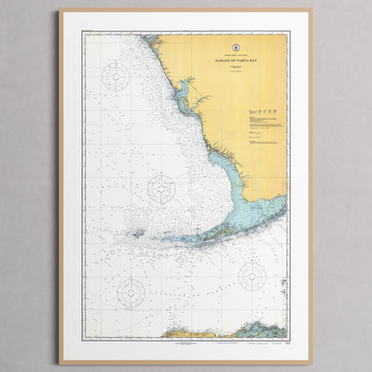 Habana to Tampa Bay 1916 - M (A2 (42 x 59.4 cm)) Natural Frame