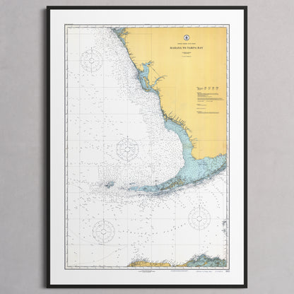 Habana to Tampa Bay 1916 - M (A2 (42 x 59.4 cm)) Black Frame