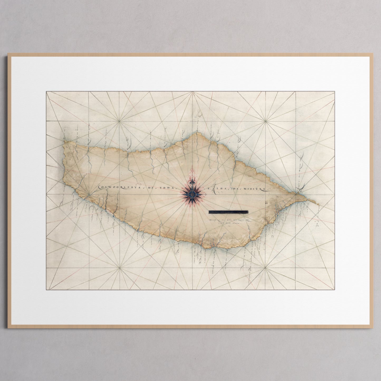 Madeira 1600 - M (45x60 cm / 18x24″) Natural Frame