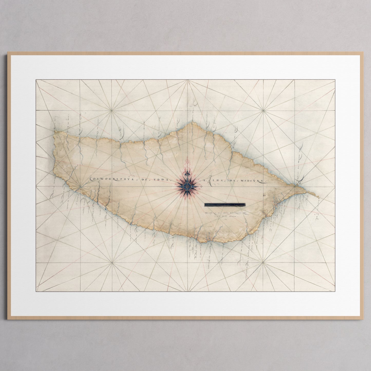 Madeira 1600 - L (60x80 cm / 24x32″) Natural Frame