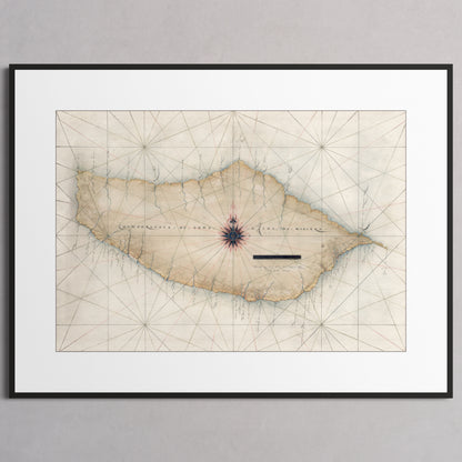 Madeira 1600 - M (45x60 cm / 18x24″) Black Frame