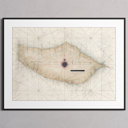 Madeira 1600 - L (60x80 cm / 24x32″) Black Frame