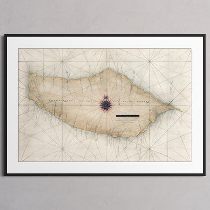 Madeira 1600 - XL (70x100 cm / 28x40″) Black Frame