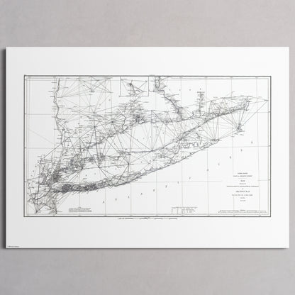 Long Island Sound Triangulation 1881 - M (A2 (42 x 59.4 cm)) Print Only