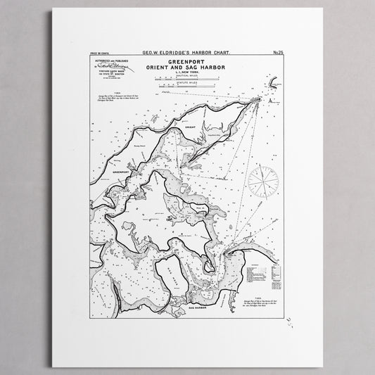 Greenport Orient and Sag Harbor 1908 - M (45x60 cm / 18x24″) Print Only