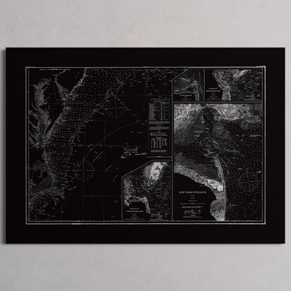 Entrance to Chesapeake Bay Delaware Bay and New York 1875 - XL (70x100 cm / 28x40″) Print Only