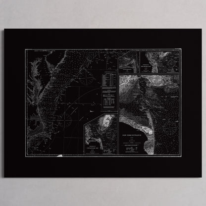 Entrance to Chesapeake Bay Delaware Bay and New York 1875 - M (45x60 cm / 18x24″) Print Only