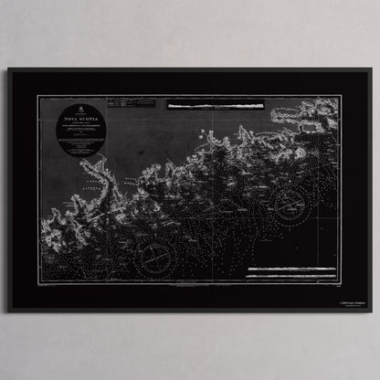 Nova Scotia 1857 - S (30x45 cm / 12x18″) Black Frame