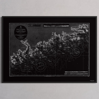 Nova Scotia 1857 - XL (70x100 cm / 28x40″) Black Frame