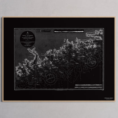 Nova Scotia 1857 - M (45x60 cm / 18x24″) Natural Frame