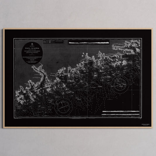 Nova Scotia 1857 - L (60x90 cm / 24x36″) Natural Frame