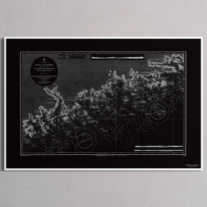 Nova Scotia 1857 - S (30x45 cm / 12x18″) White Frame