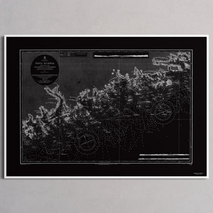 Nova Scotia 1857 - XL (70x100 cm / 28x40″) White Frame