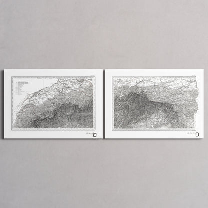 Alpi Italiano Diptych - XL (70x100 cm / 28x40″) Print Only