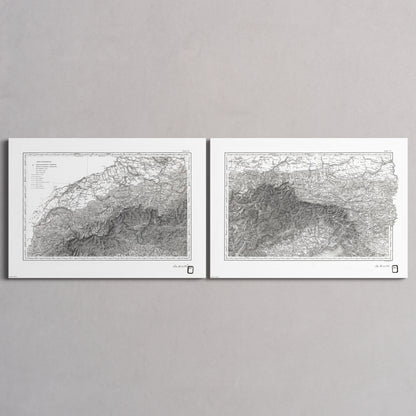 Alpi Italiano Diptych - XL (A0 (84.1 x 118.9 cm)) Print Only