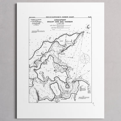 Greenport Orient and Sag Harbor 1908 - M (45x60 cm / 18x24″) Print Only