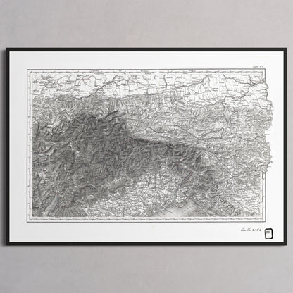 Alpi Italiano EST - XL (70x100 cm / 28x40″) Black Frame