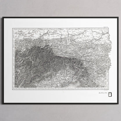 Alpi Italiano EST - M (45x60 cm / 18x24″) Black Frame