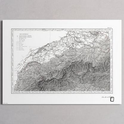 Alpi Italiano OVEST - XL (A0 (84.1 x 118.9 cm)) Print Only