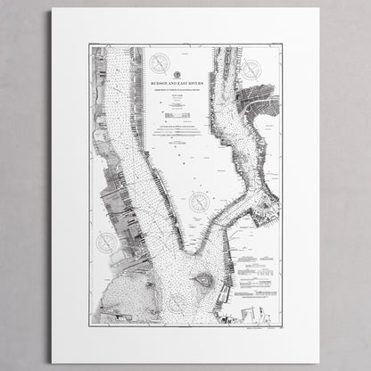 Hudson and East Rivers 1900 - M (45x60 cm / 18x24″) Print Only