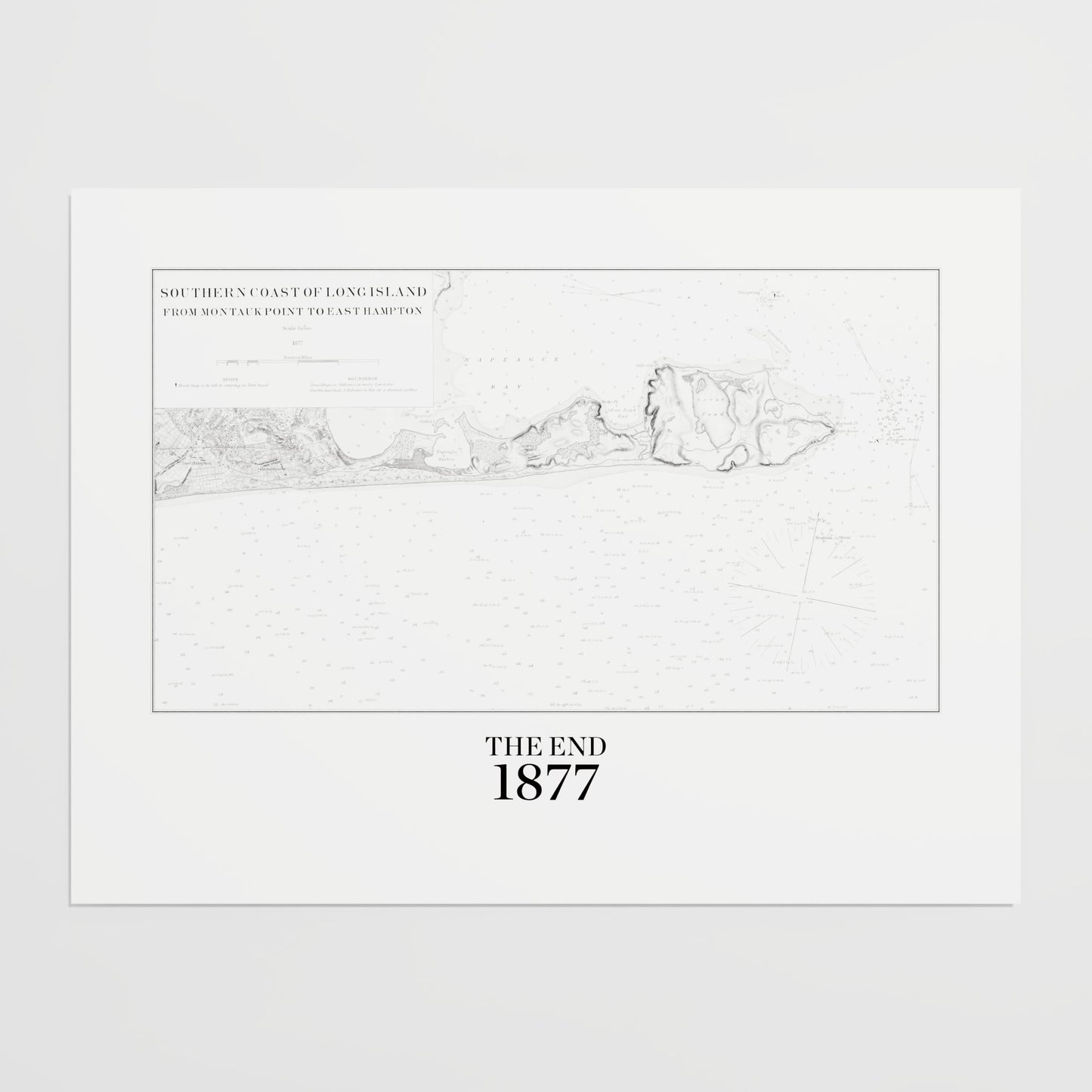 Southern Coast of Long Island From Montaukpoint to East Hampton 1877 - M (45x60 cm / 18x24″) Print Only